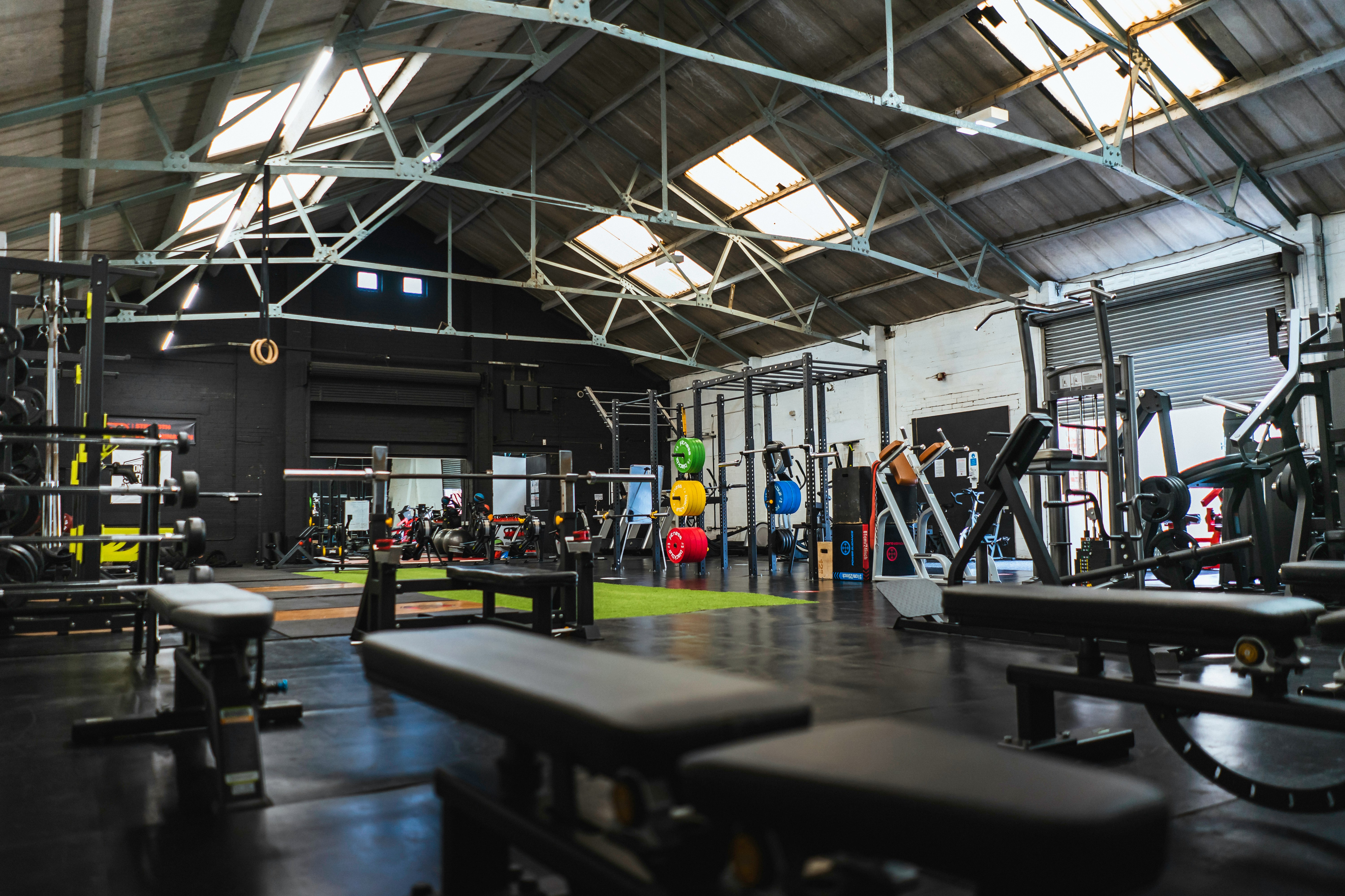 Gym floor and equipment