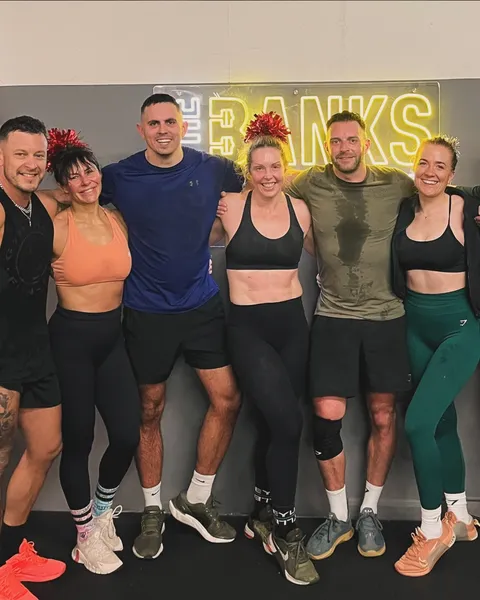 Lesley with her gym members